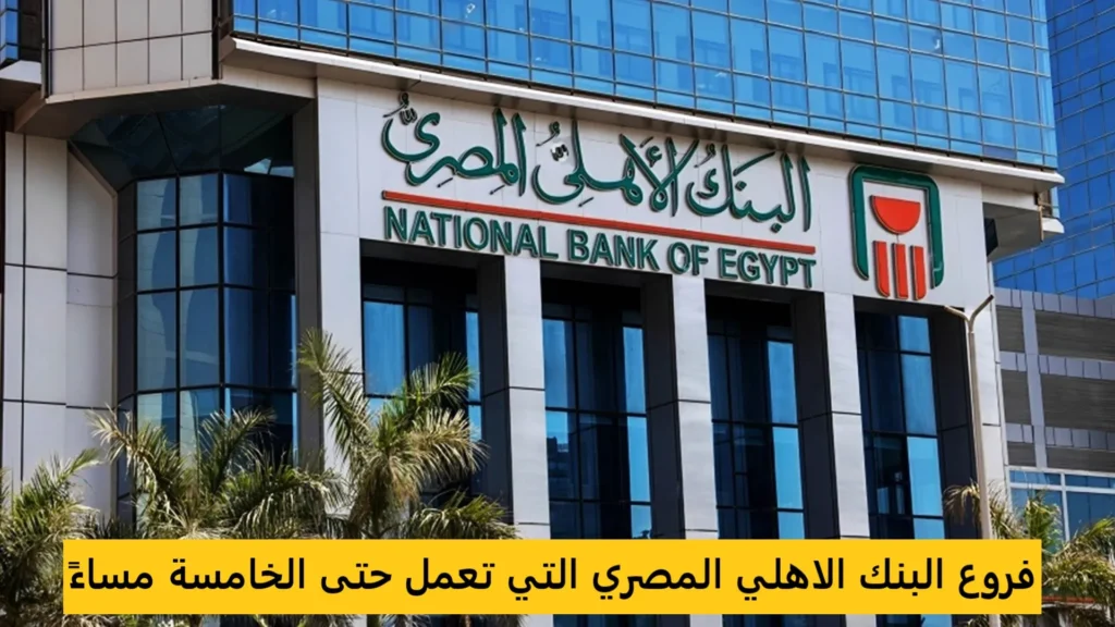 دليل شامل لجميع عناوين فروع البنك الاهلي المصري 2025: مواعيد، خدمات وأرقام الاتصال فروع البنك الاهلى المصرى التى تعمل حتى الخامسة